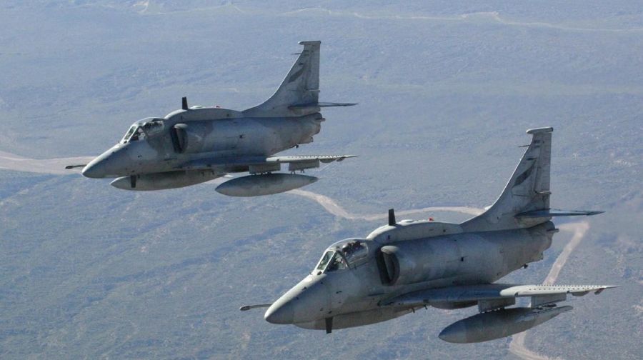 Se estrelló un avión de combate de la Fuerza Aerea
