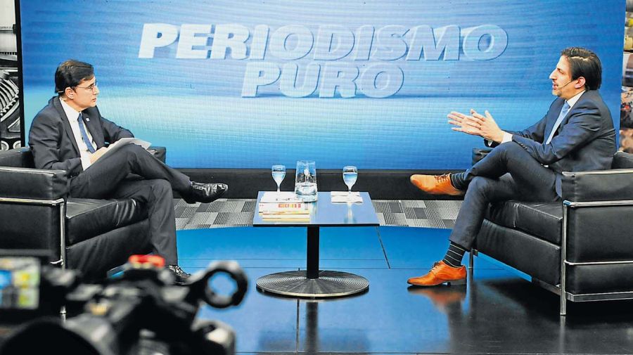 El ministro Nicolás Trotta, en la entrevista con Jorge Fontevecchia.