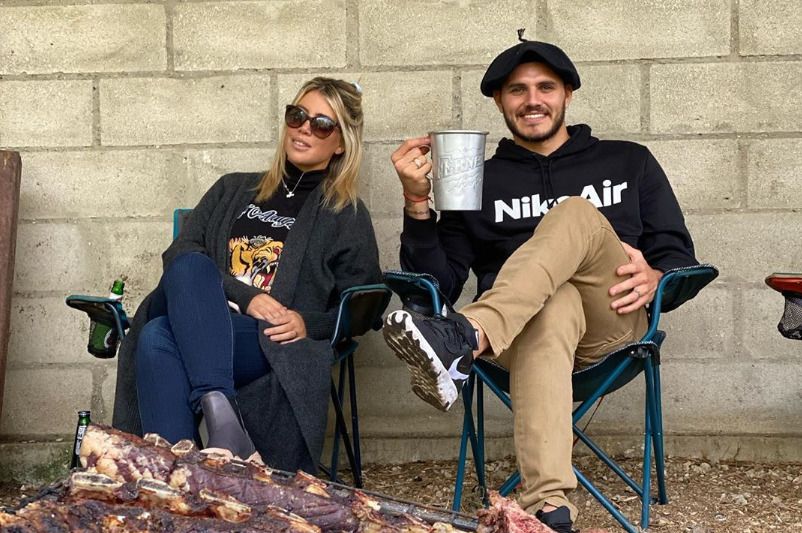 Wanda y Mauro Icardi disfrutaron de un día de campo a 