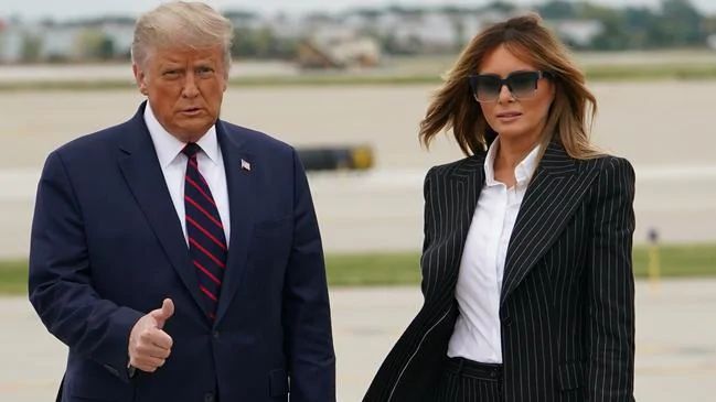 Donald Trump y su esposa Melania