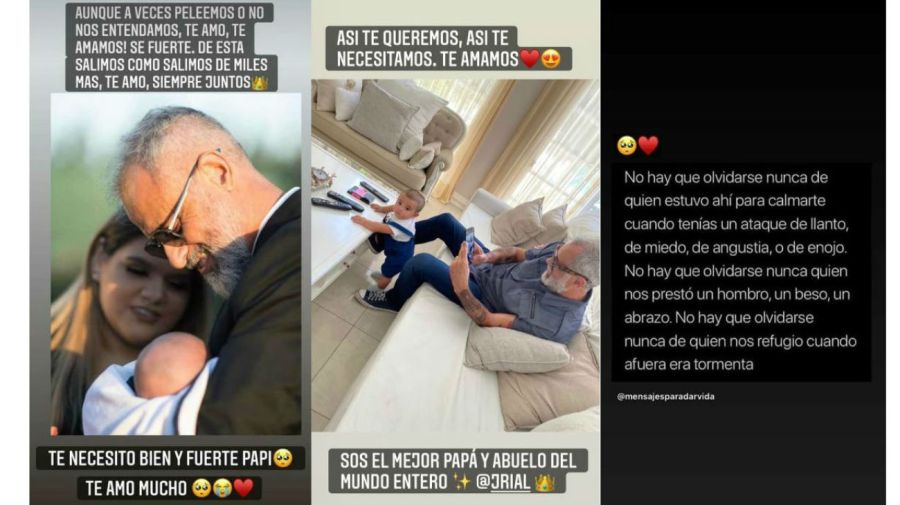 Morena y Jorge Rial