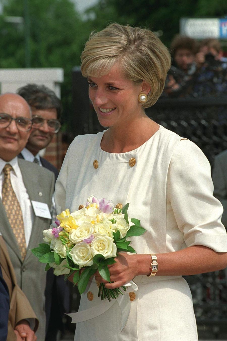 Diana con el reloj Cartier