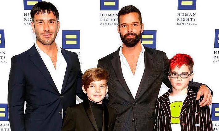 Ricky Martin en familia