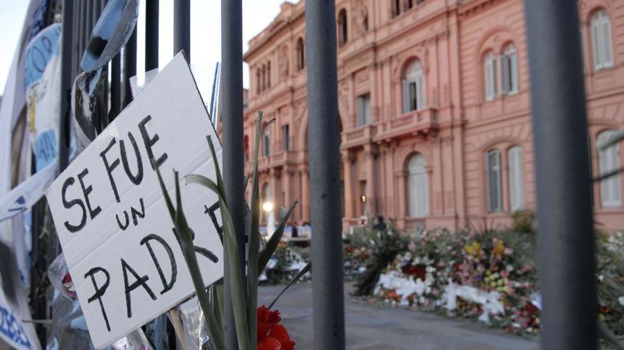 Casa Rosada durante la despedida de Néstor Kirchner.