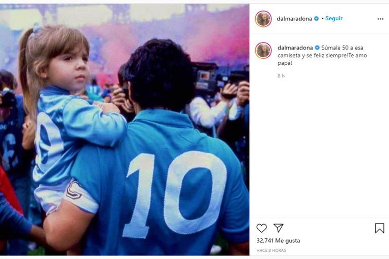 Dalma y Gianinna a Diego Maradona por su cumpleaños: “Tan terco y real, el papá más auténtico del mundo”
