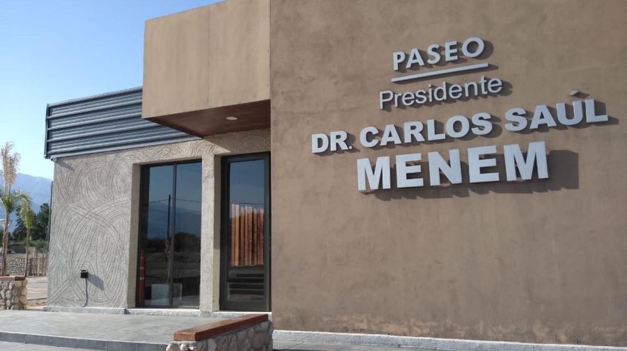 Paseo Dr. Carlos Saúl Menem, en Anillaco.