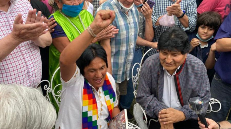 Evo Morales y Milagros Sala