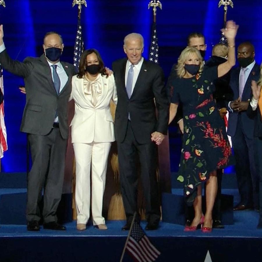Jill Biden y Kamala Harris: los looks escogidos para el primer acto