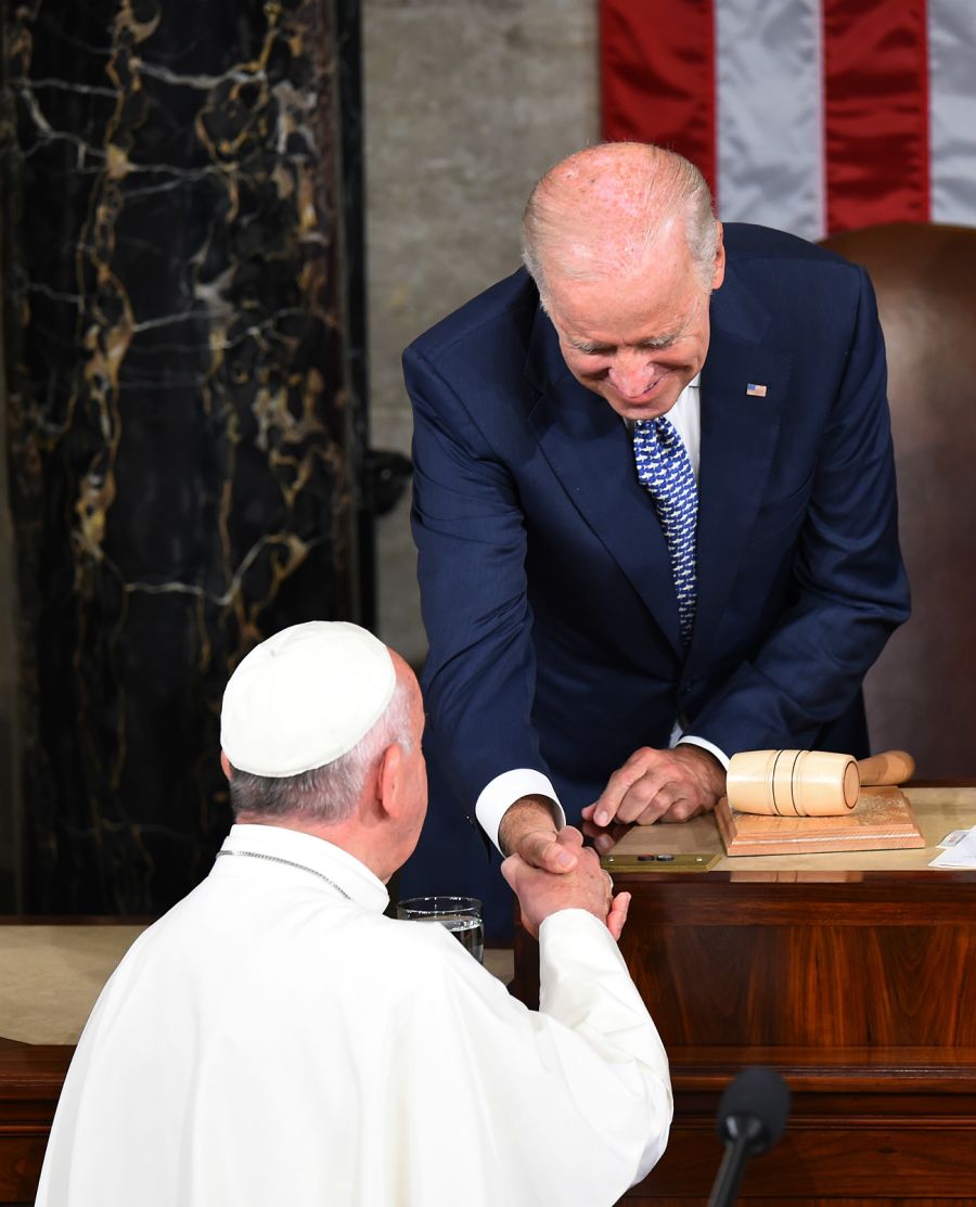 Archivo. Joe Biden junto al Papa Francisco.