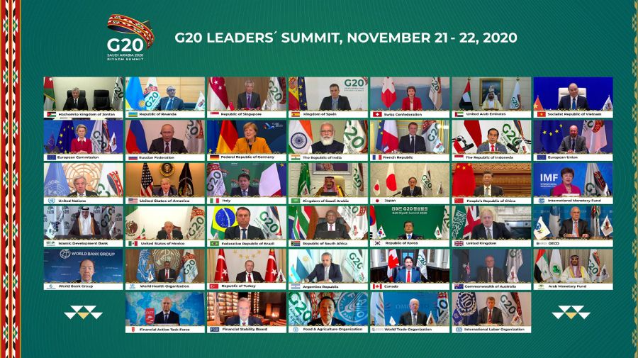 Alberto Fernández participó del G20 por streaming.