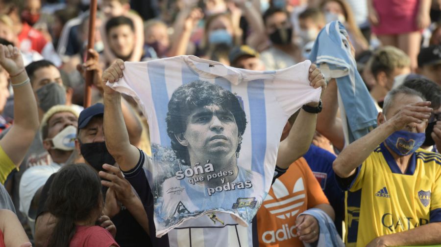 Dolor por la muerte de Diego Maradona