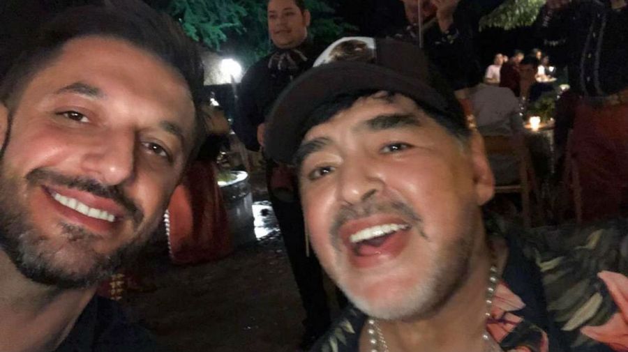 Matias Morla y Diego Maradona