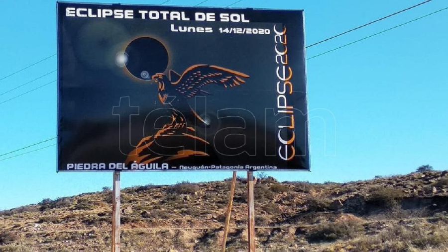 Eclipse solar total en Piedra del Aguila