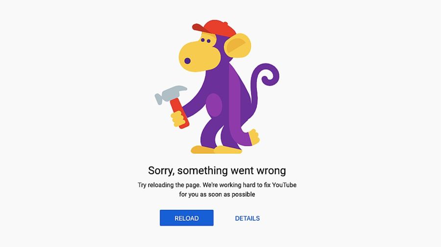 El mono de Youtube que vieron millones de usuarios por la caída del servicio.