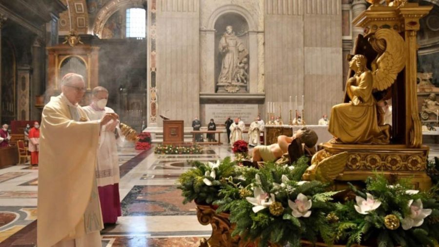 El cardenal Pietro Parolin reemplazó al Papa Francisco en la primera Misa del año