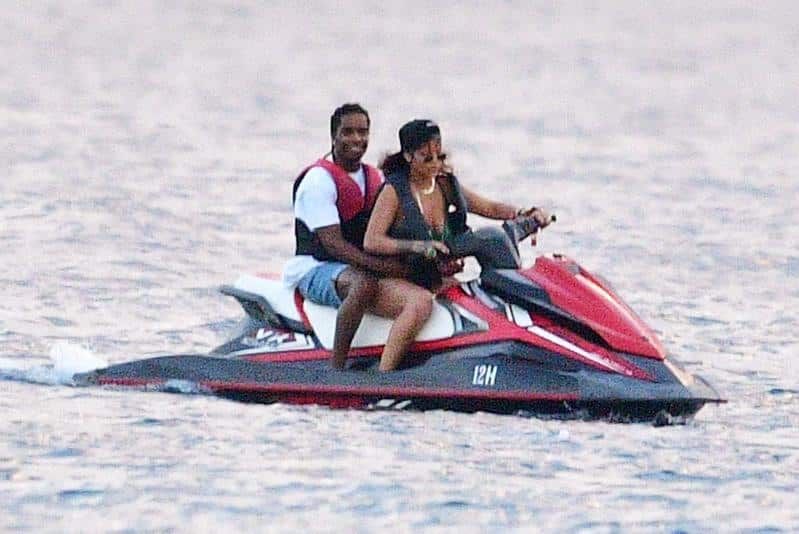 Rihanna recibió el año con su nuevo novio, A$AP Rocky, en Barbados