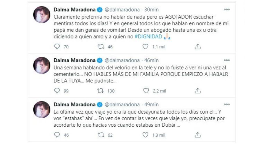 Dalma Maradona contra Rocio Oliva