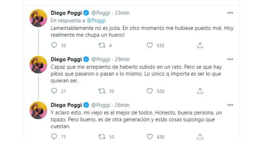 Diego Poggi - mensaje padre