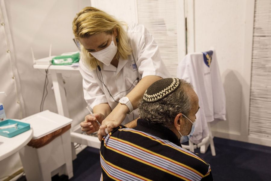 Vaccination Center as Israel Forges Nationwide Covid Effort
