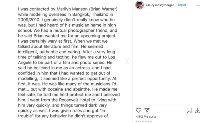 Denuncias de abuso contra Marilyn Manson