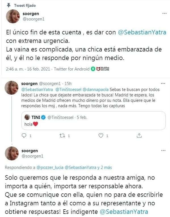 Fuerte denuncia contra Sebastián Yatra se hizo viral en redes sociales 