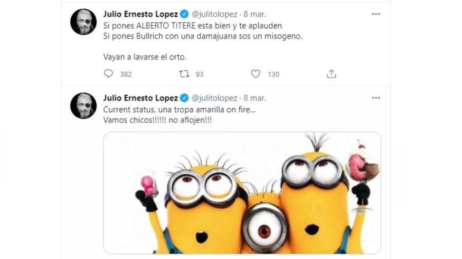 Julio Ernesto Lopez tuit