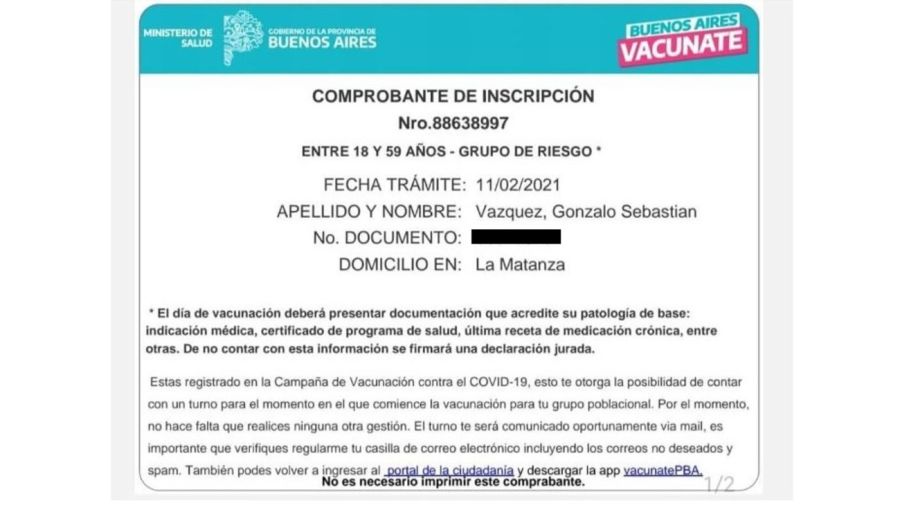 Gonzalo Vazquez vacunado 