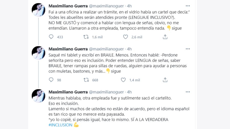 Maximiliano Guerra tuits 