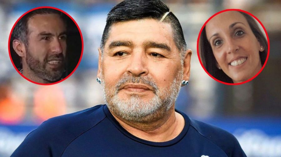 Diego Maradona, Leopoldo Luque y Agustina Cosachov 31-3