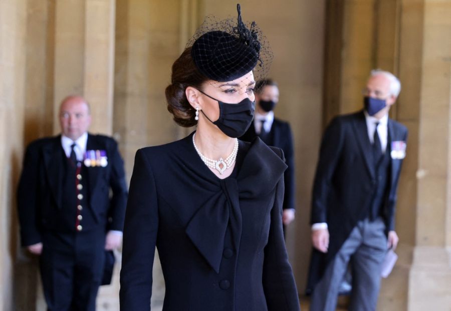 Kate Middleton: ejemplo de sobriedad y elegancia en el funeral de Felipe de Edimburgo