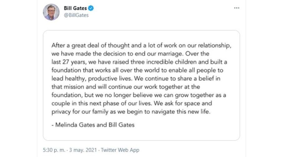 Divorcio Bill y Melinda Gates