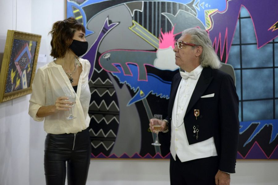 El artista plástico “Conde Divagante” (Sergio Monaco) presentó la muestra “La Hormiga Atomica” 