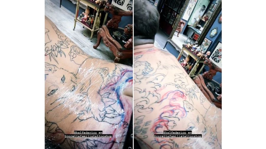 Federico Bal nuevo tatuaje espalda