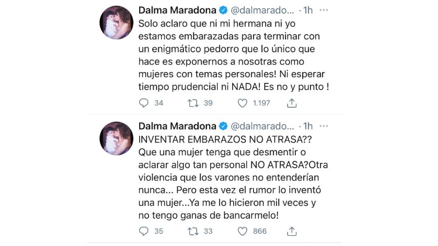 Tweet Dalma Maradona 