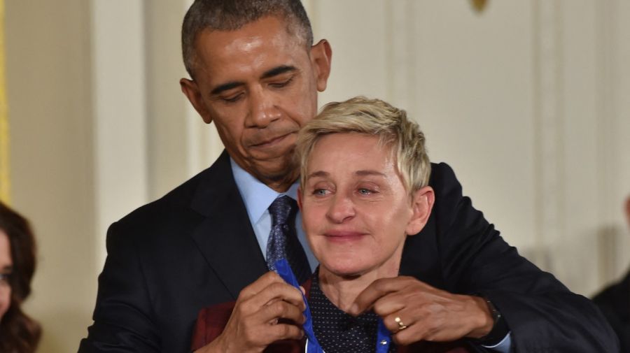 Barack Obama y Ellen DeGeneres
