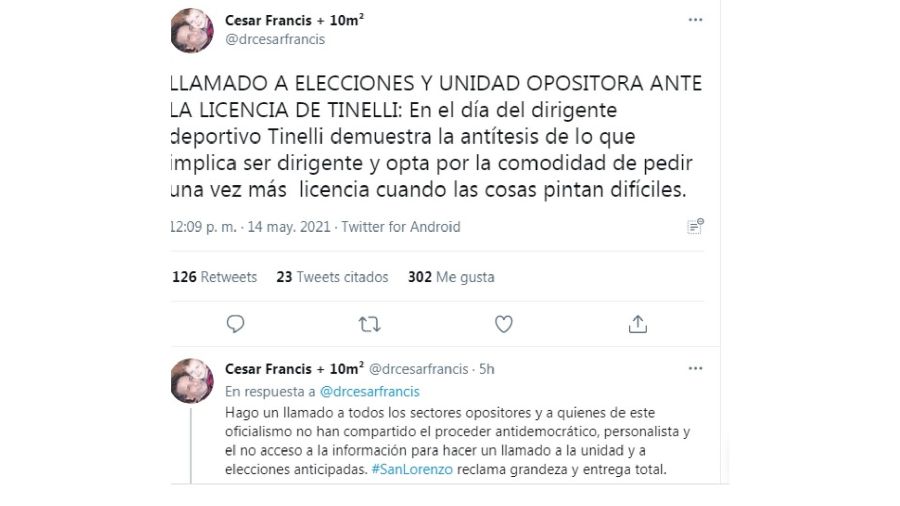 Tuit César Francis