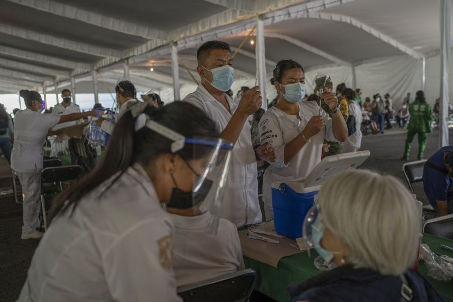 A Vaccination Site As 14 Million Doses Administered In Mexico