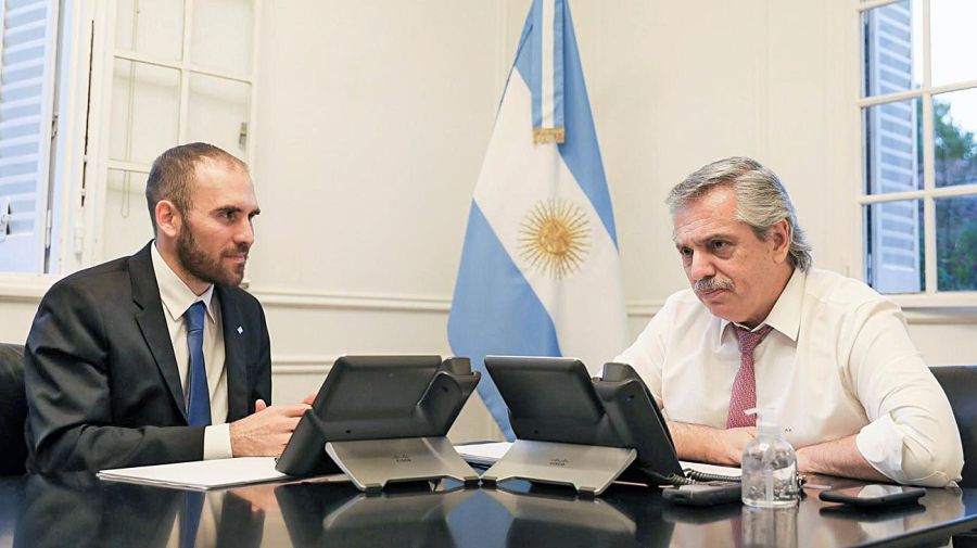 Alberto Fernández y Martín Guzmán. 