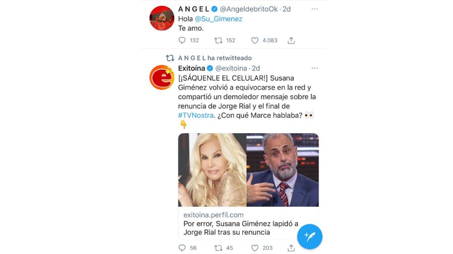 Tweet Ángel De Brito 0531