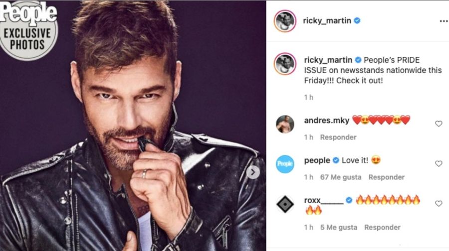 Ricky Martin habló sobre sus noviazgos con mujeres 