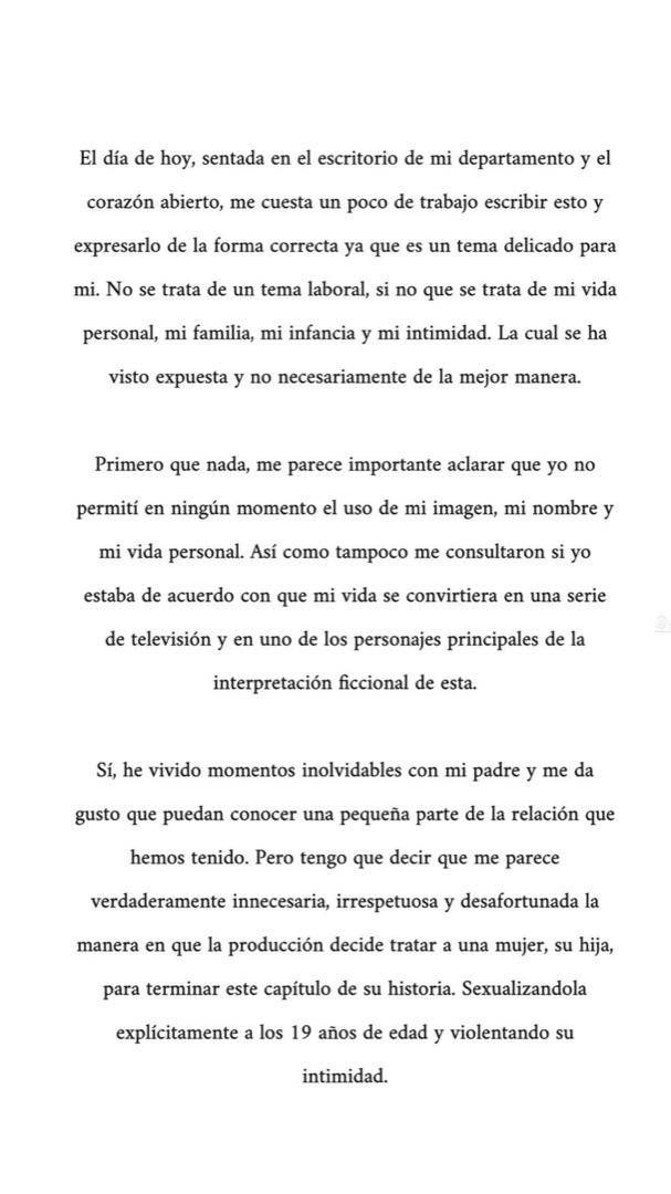 El dolor de Michelle Salas, la hija de Luis Miguel, y la carta abierta a su papá