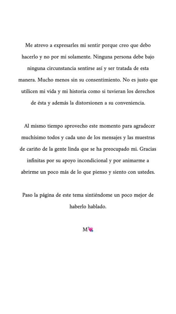 El dolor de Michelle Salas, la hija de Luis Miguel, y la carta abierta a su papá