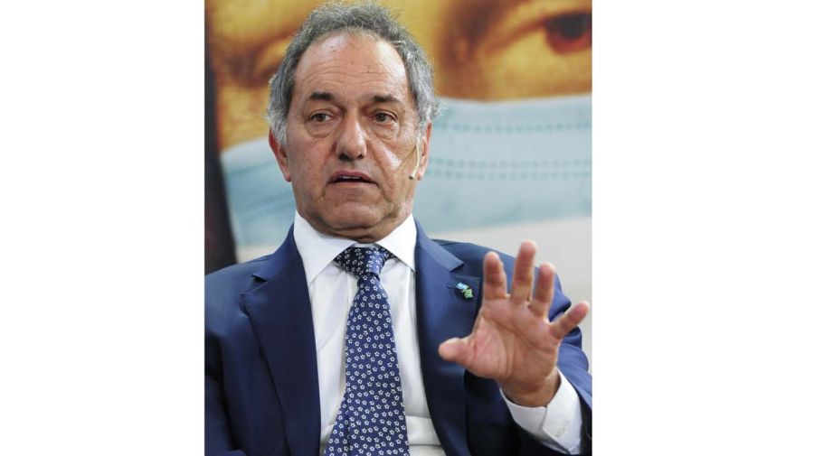 Daniel Scioli, en la entrevista con Jorge Fontevecchia.