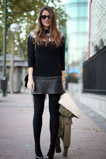 Marie Claire | 3 looks con falda en invierno para no morir (de frio) en el  intento