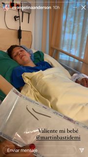 Bastian, el hijo de Evangelina Anderson, fue operado y ella mostró toda su orgullo
