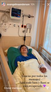 Bastian, el hijo de Evangelina Anderson, fue operado y ella mostró toda su orgullo
