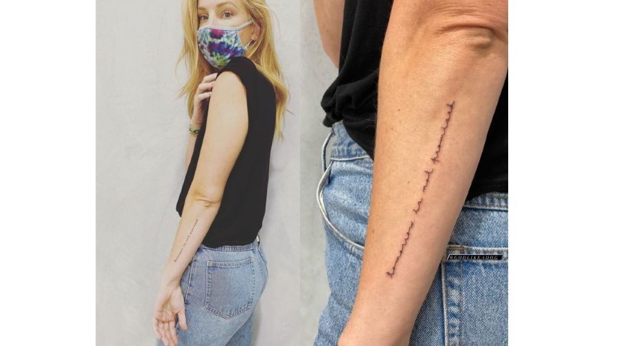 El tatuaje de Heather Morris en honor a Naya Rivera