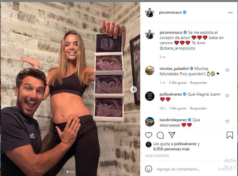 Las imágenes de la mujer de Pico Mónaco tras la noticia de su embarazo: 