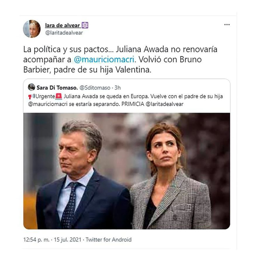 Aseguran que Juliana Awada y Mauricio Macri están en crisis: La palabra de la empresaria