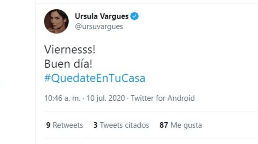 Ursula Vargues 10 de julio 2020